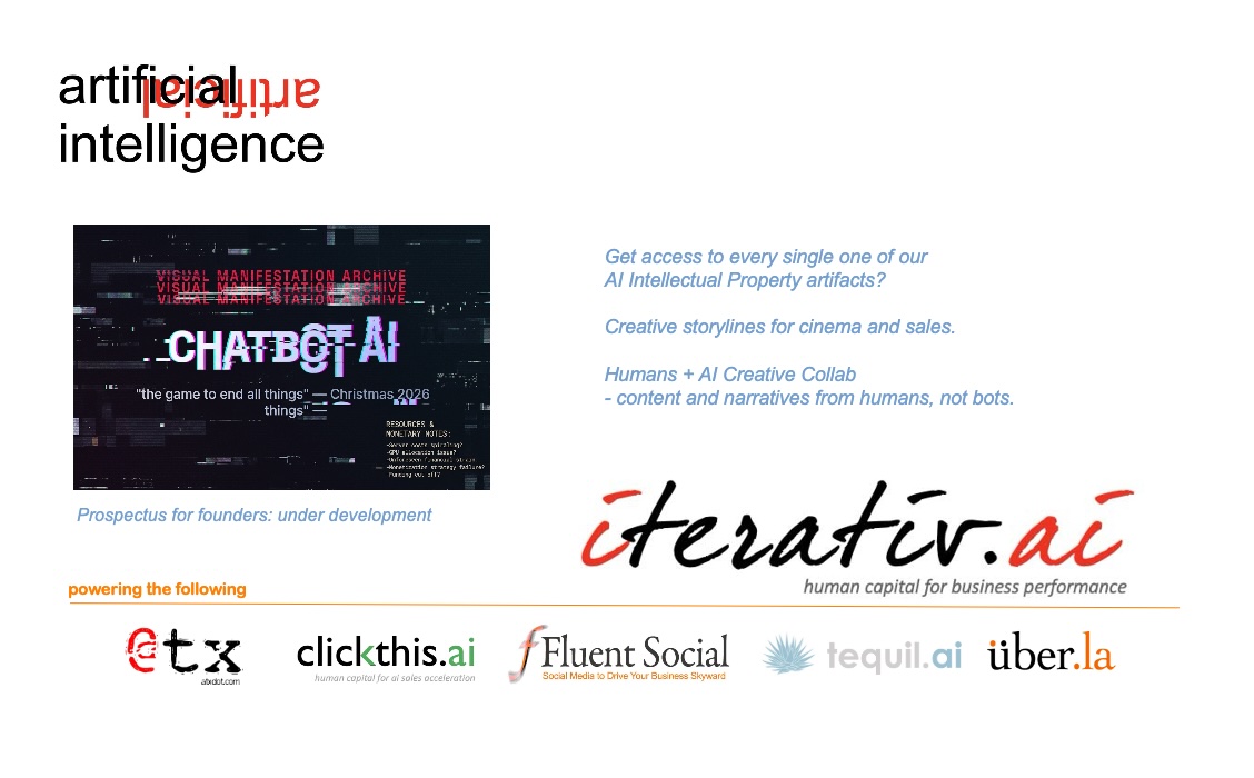 Chatbot AI game pitch, Iterativ.ai